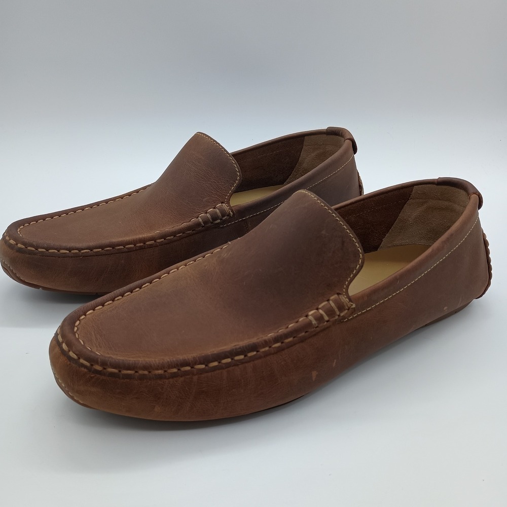 Cole Haan Gunnison Brown Leather Driver Loafers Mens 10M C11401 - Picture 5 of 11